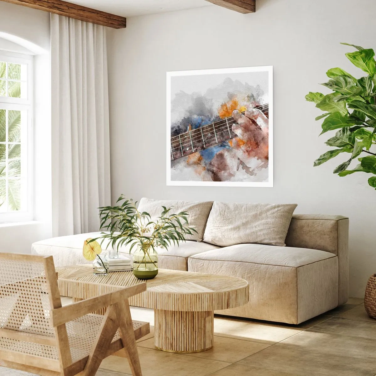 Poszter - Költészet a húrok között - 40x40 cm