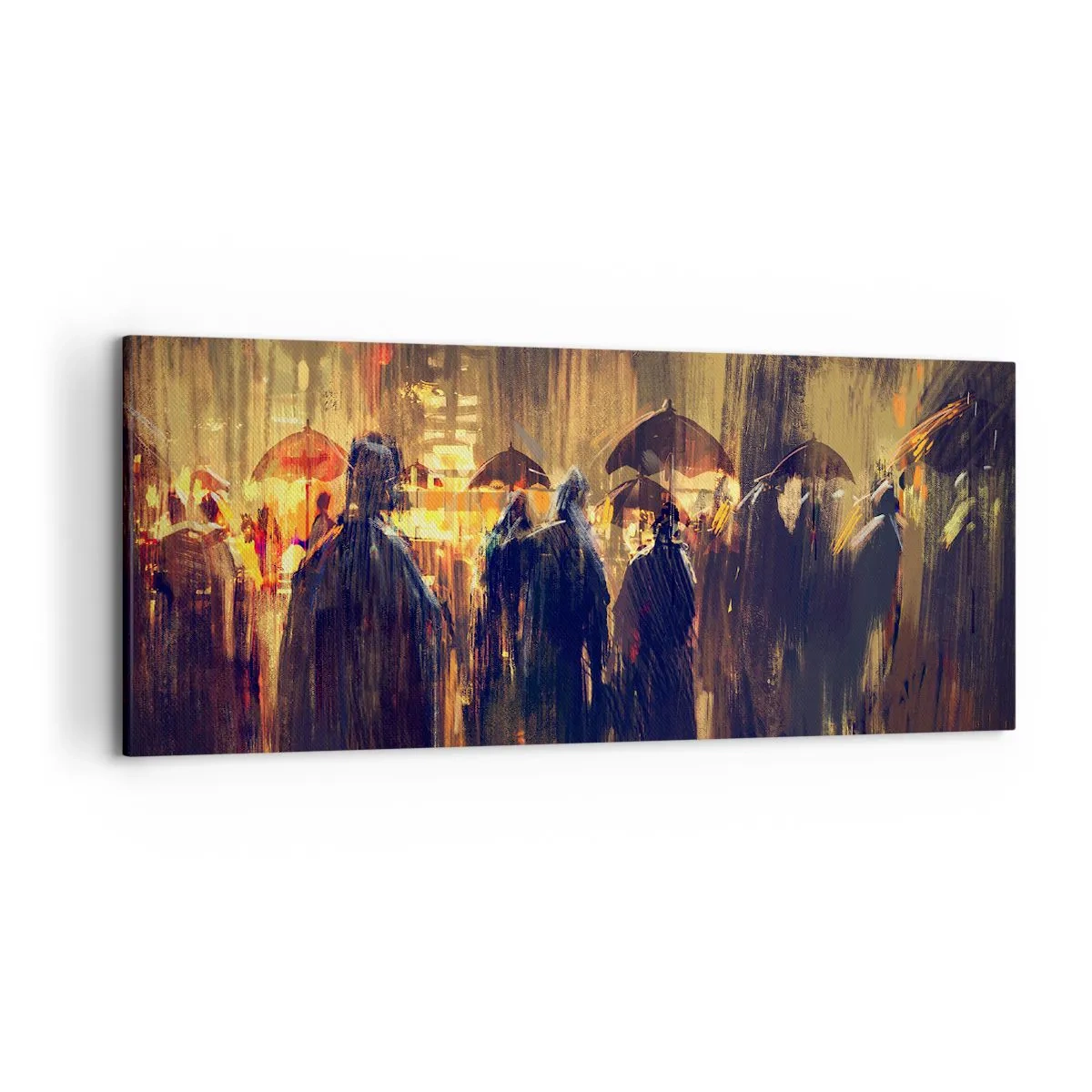 Vászonkép - Az eső imádói - 120x50 cm