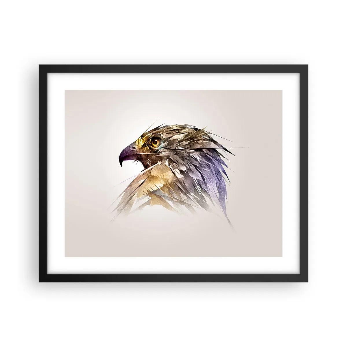 Poszter fehér keretben - Egy harcos portréja - 50x40 cm