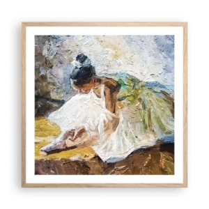 Poszter világos tölgy keretben - Degas festményéből - 60x60 cm