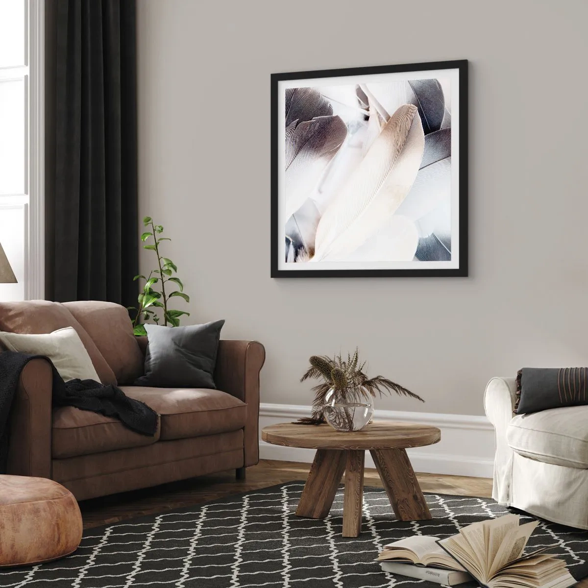 Poszter fehér keretben - Szinte angyali - 60x60 cm