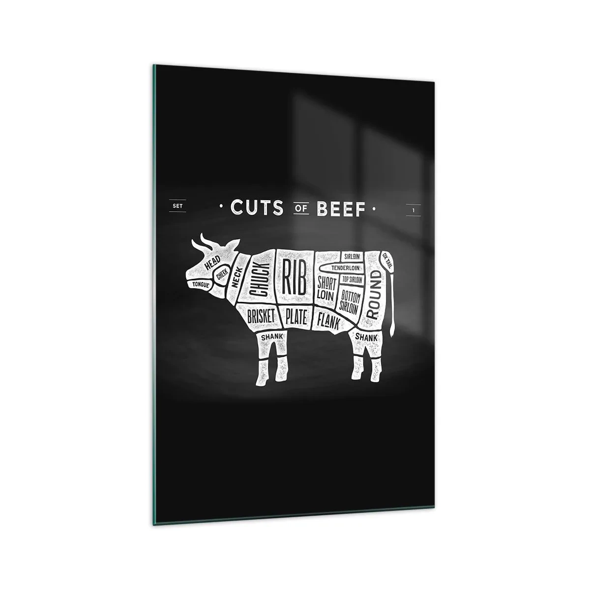 Üveg kép - Mészáros ábécéskönyve - 70x100 cm