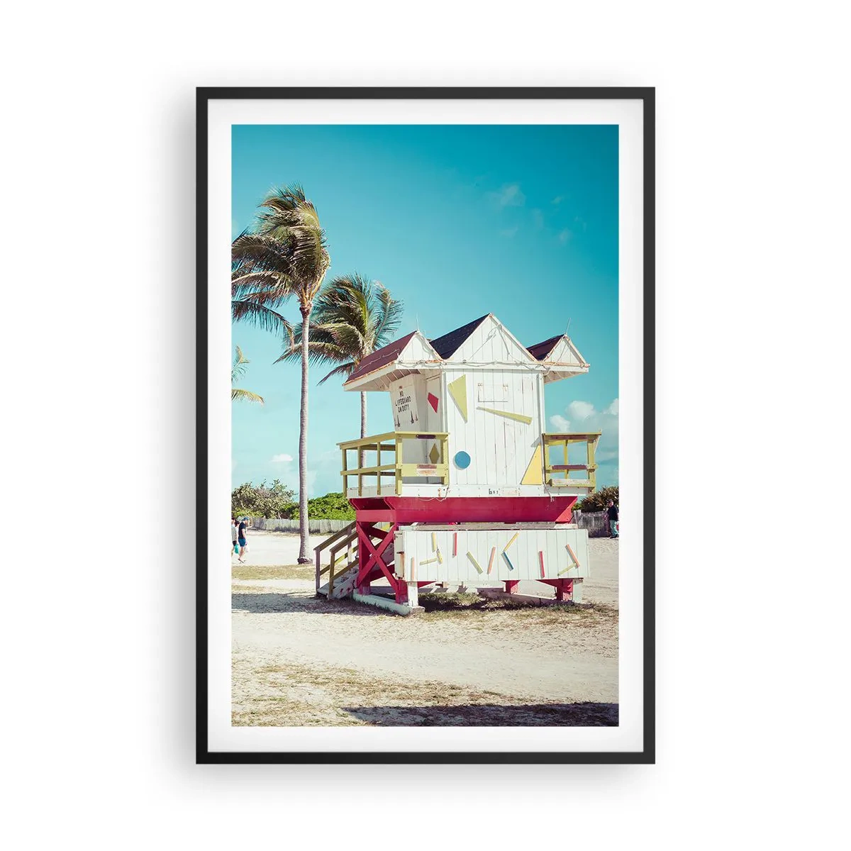 Poszter fehér keretben - Gyönyörű nap vár rád - 61x91 cm