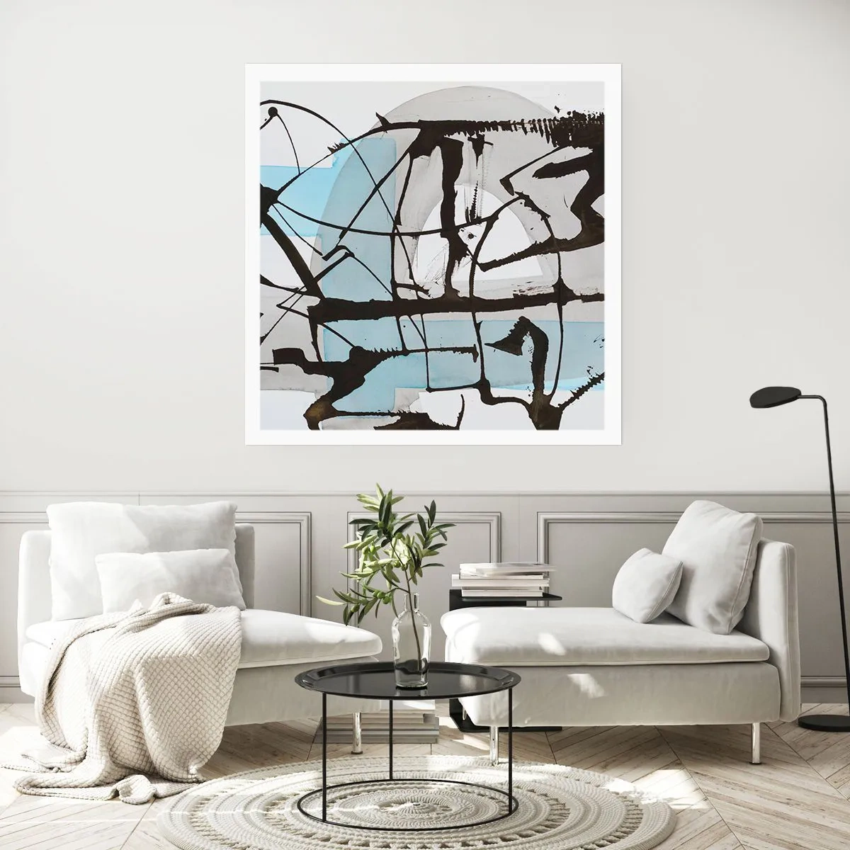 Poszter - Mindennek ellenére kék - 60x60 cm