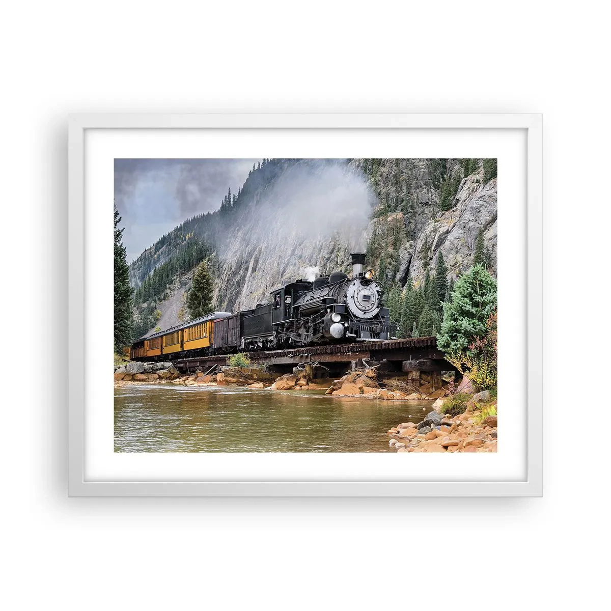 Poszter fekete keretben - Hova? Hova? - 50x40 cm