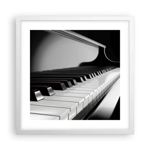 Poszter fekete keretben - A formák és színek harmóniája - 40x40 cm