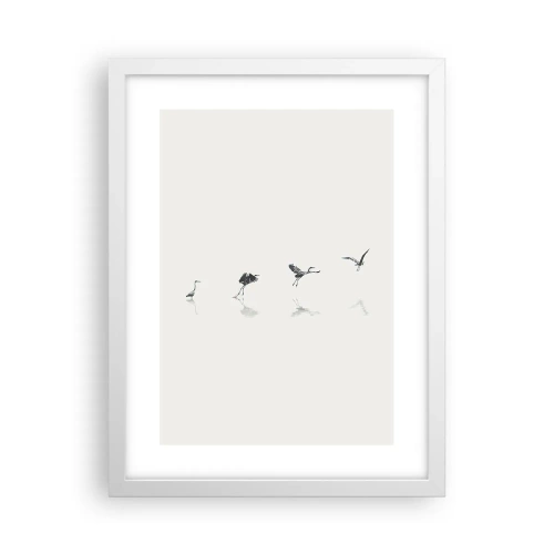 Poszter fekete keretben - Négy egyszerű lépés - 30x40 cm