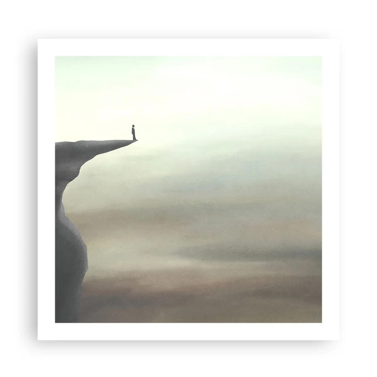 Poszter - Természetesen felfelé! - 60x60 cm
