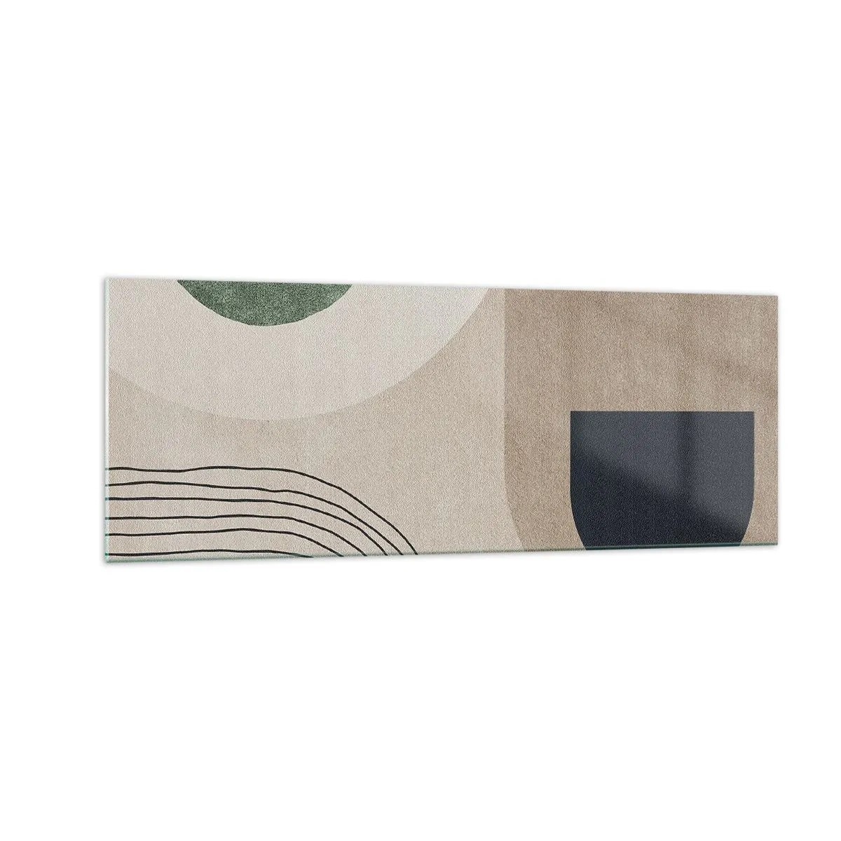 Üveg kép - Egy ovális szelídsége - 140x50 cm