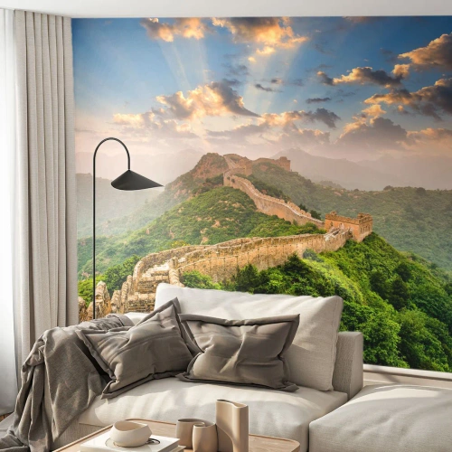 Fotótapéta Premium Sand - Örökké tartó nagyság - Tájkép, A kínai Nagy Fal, Ázsia - 300x210 cm