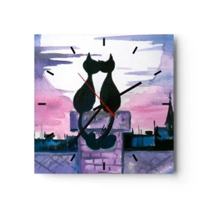 Falióra, Óra - Rendez-vous a holdfénynél - 40x40 cm