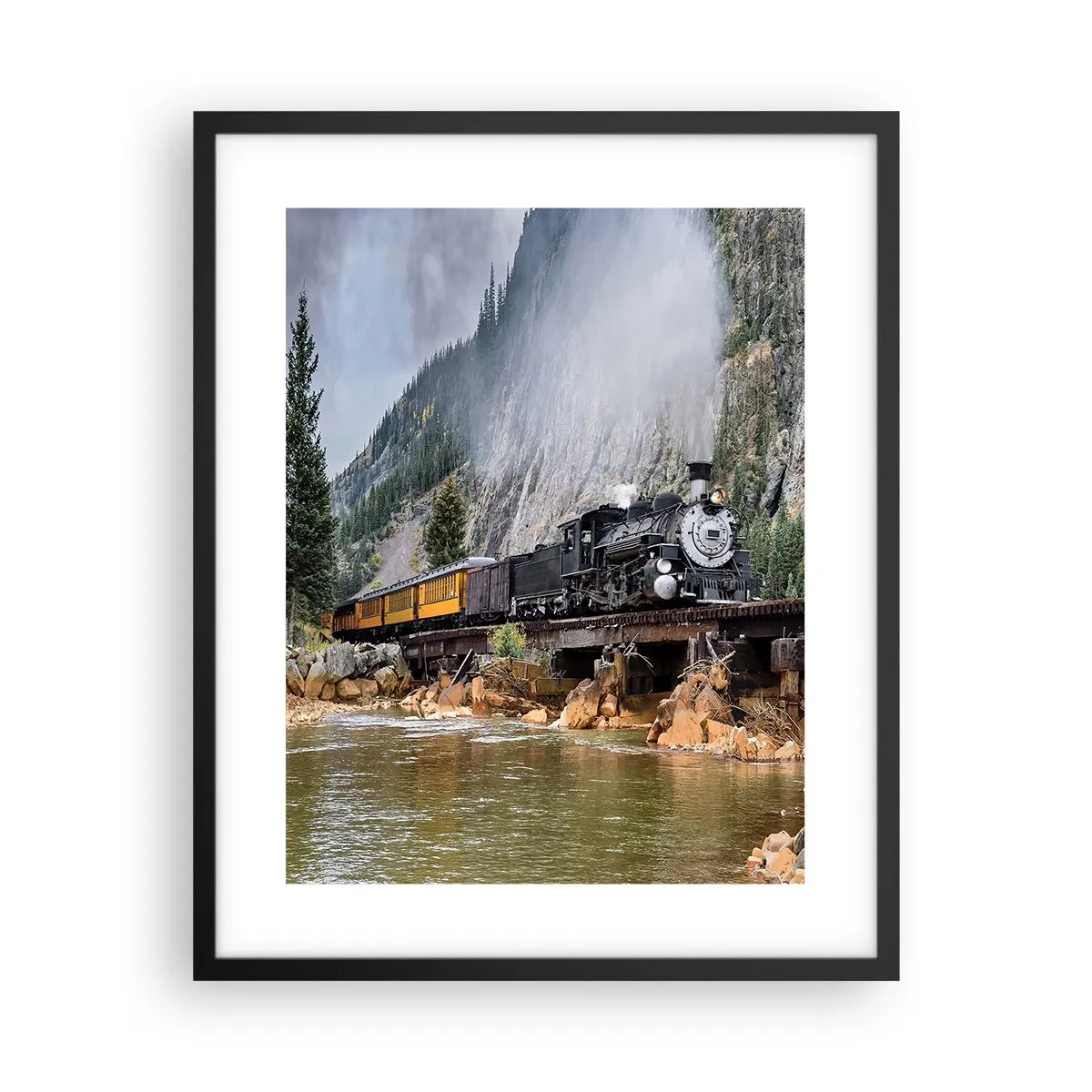 Poszter fehér keretben - Hova? Hova? - 40x50 cm