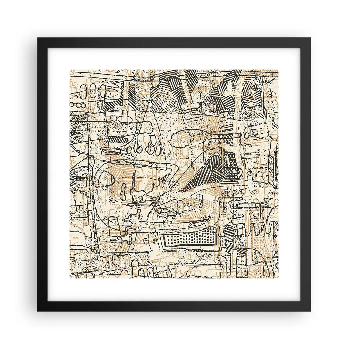 Poszter fehér keretben - Dekódolásra vár - 40x40 cm