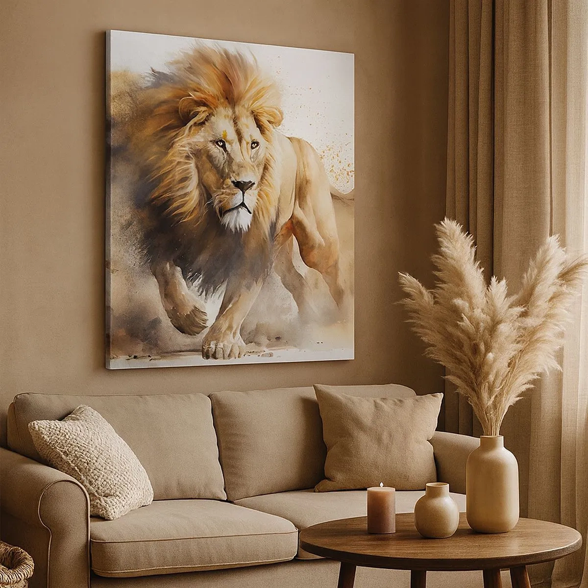 Vászonkép - A király elindult - 30x30 cm