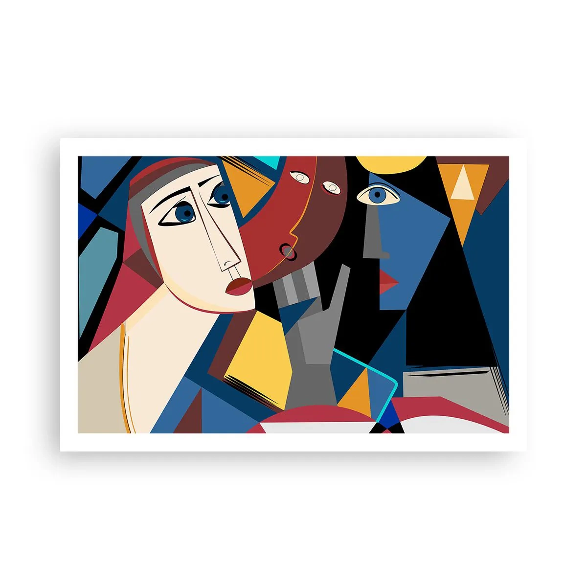 Poszter - Kubisták beszélgetése - 91x61 cm