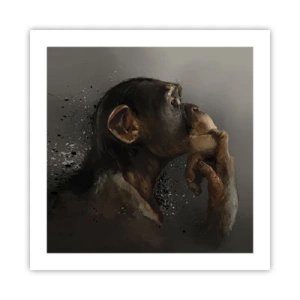 Poszter - Biztosan gondolkodó - 50x50 cm