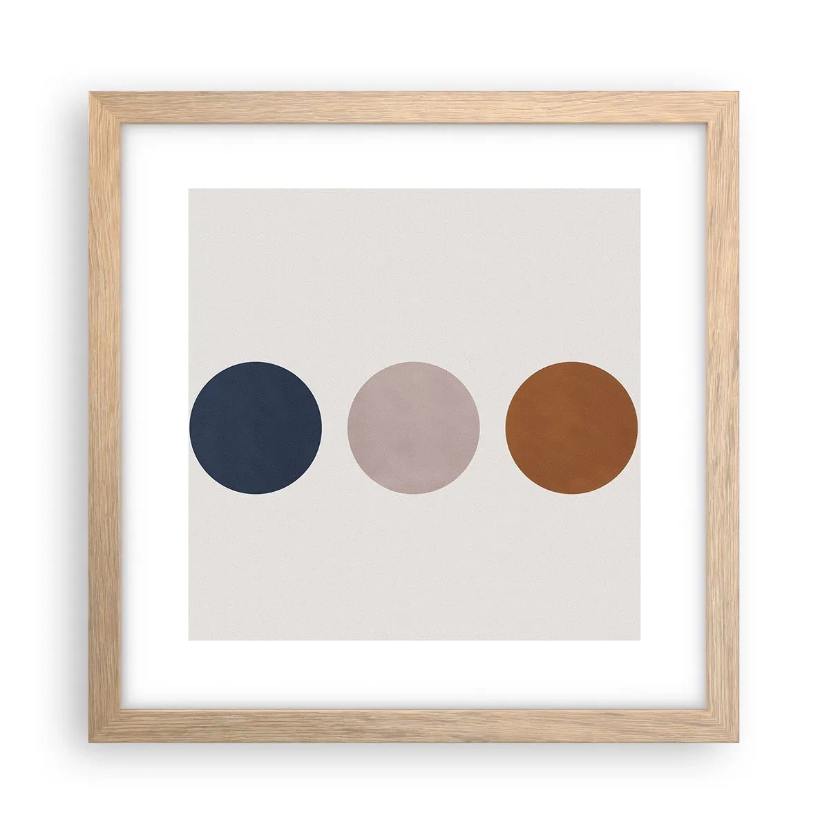 Poszter világos tölgy keretben - A tökéletesség szimbóluma - 30x30 cm