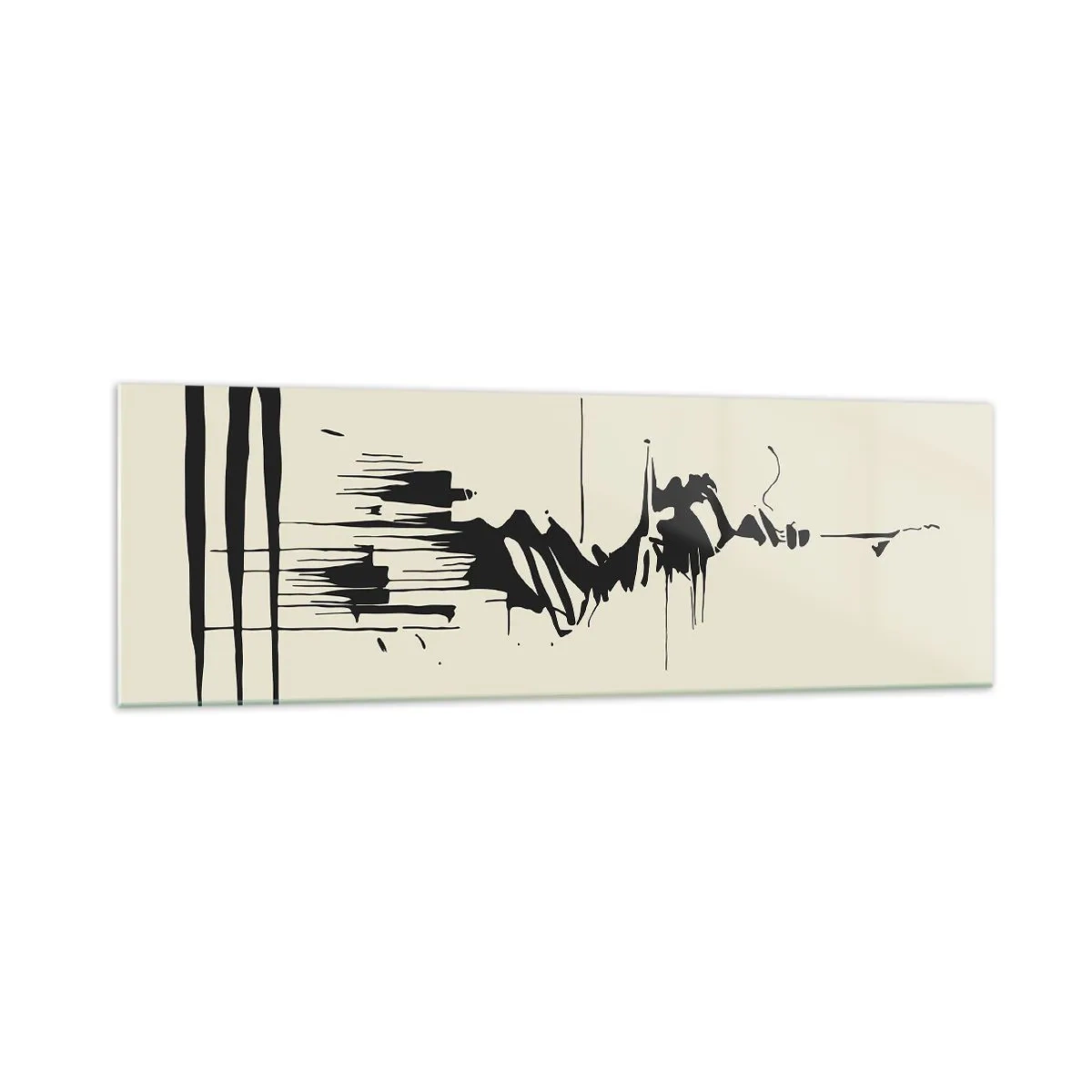Üveg kép - Sietős absztrakció - 160x50 cm