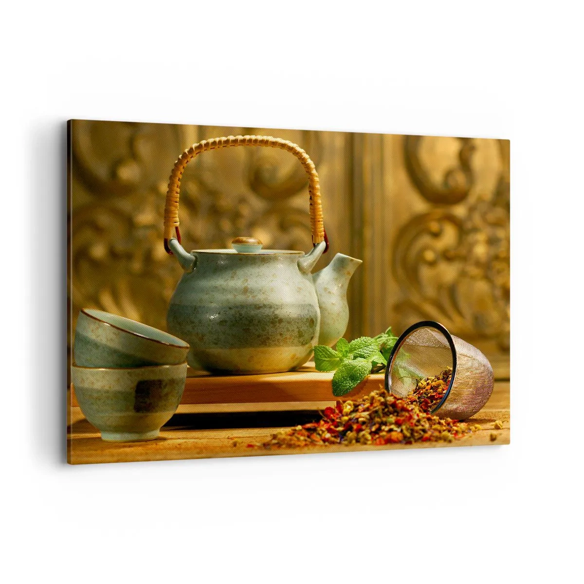 Vászonkép - Szerződés a tea ivásról - 100x70 cm