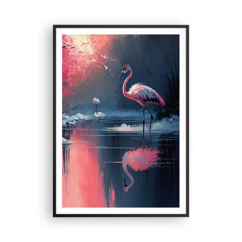 Poszter fehér keretben - Egy madár visszavonulása - 70x100 cm