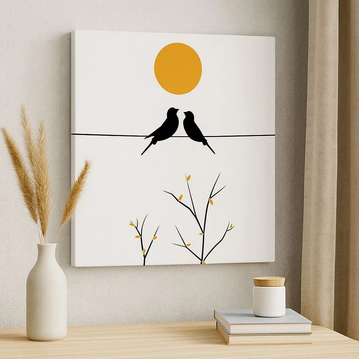 Vászonkép - Fülemüle este - 30x30 cm