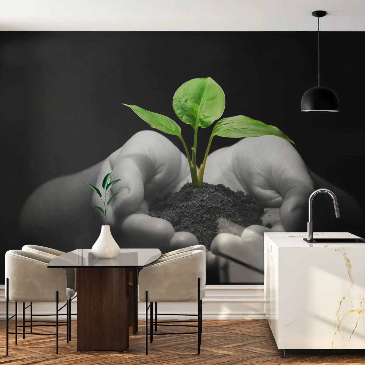 Öntapadós Fotótapéta Deluxe Sticker - Szeretem a természetet, védem azt - Természet, Élet, Növény - 250x175 cm