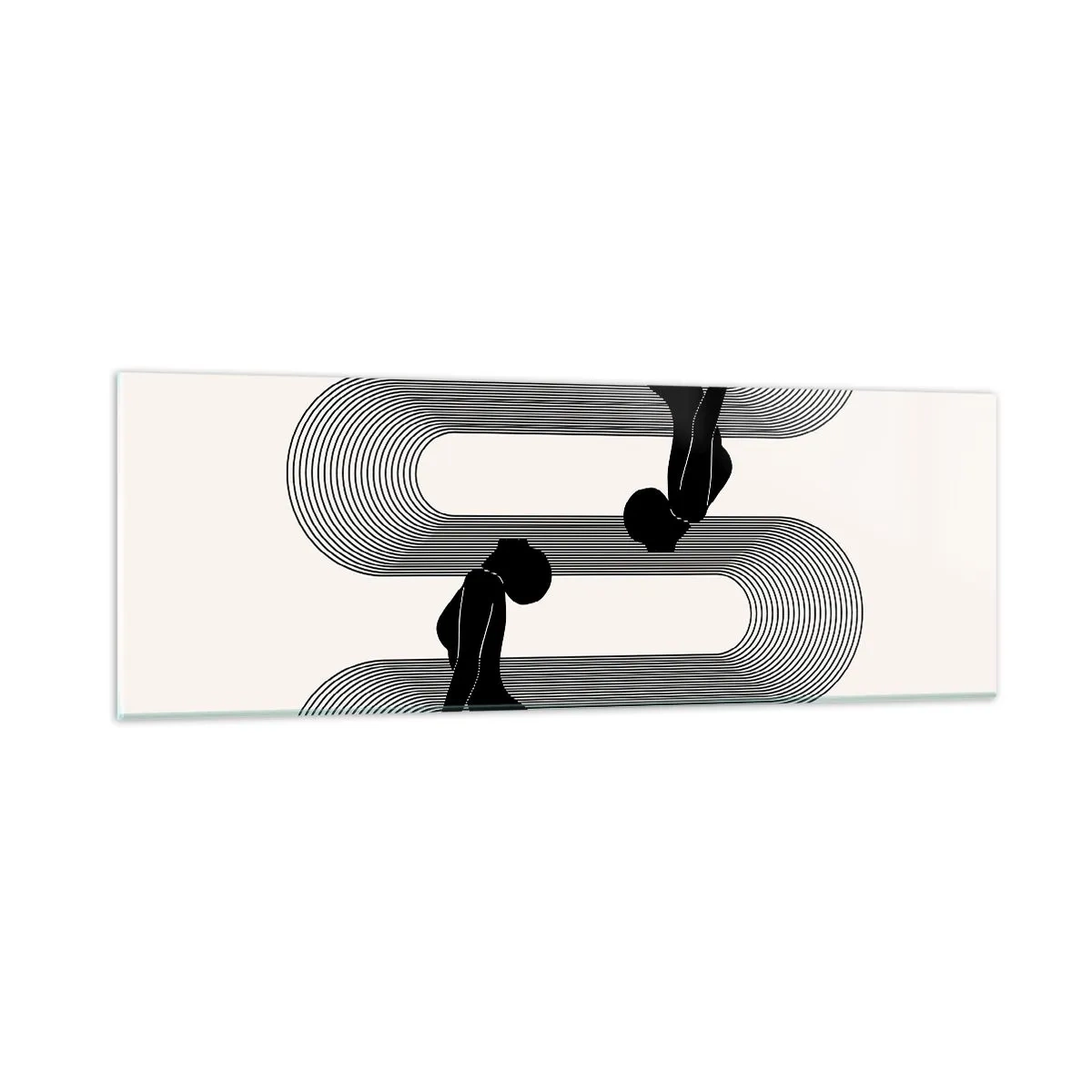 Üveg kép - Érzéki szimmetria - 90x30 cm