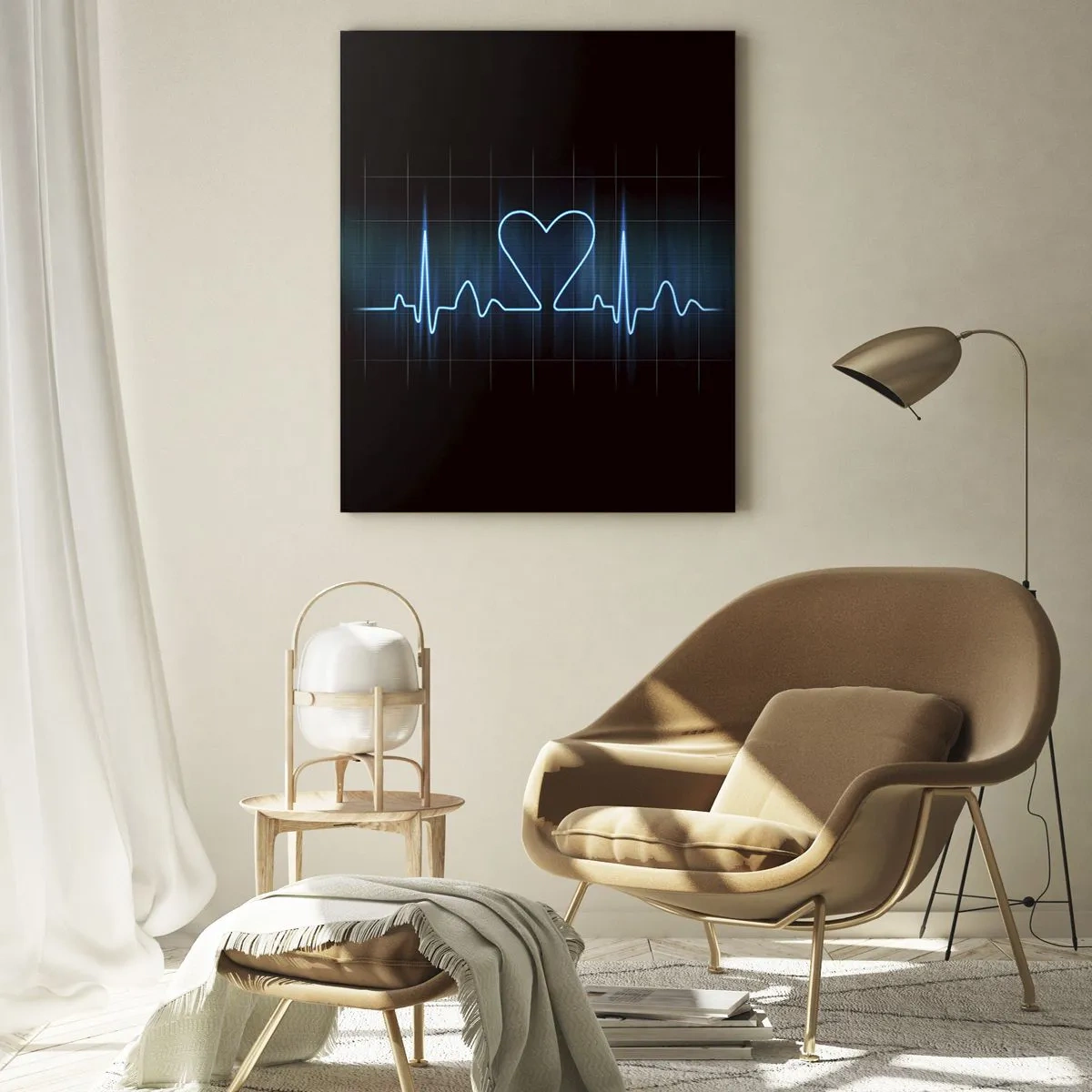 Üveg kép - A szív ritmusában - 50x70 cm