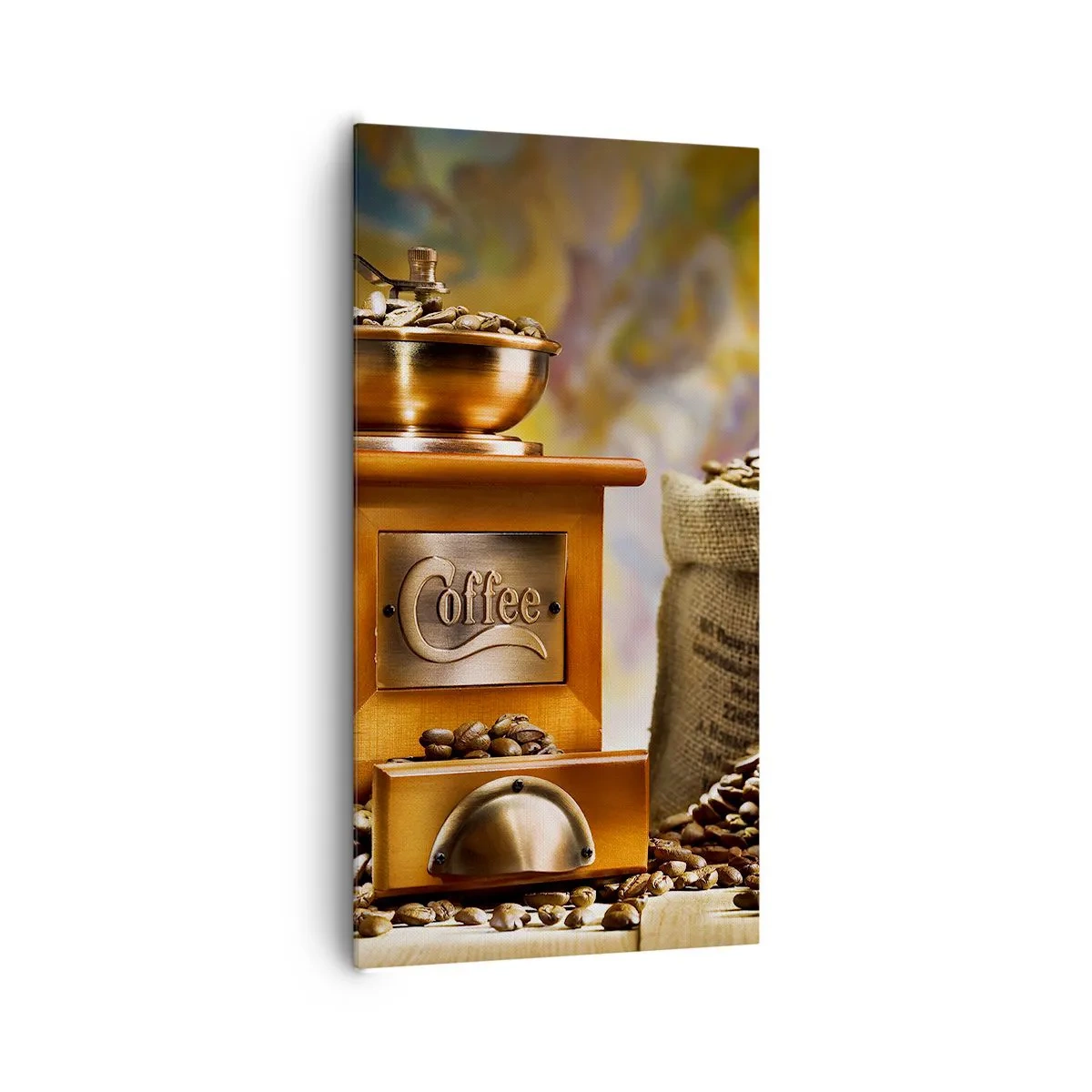 Vászonkép - A szemek ropogása, a daráló csörgése - 65x120 cm