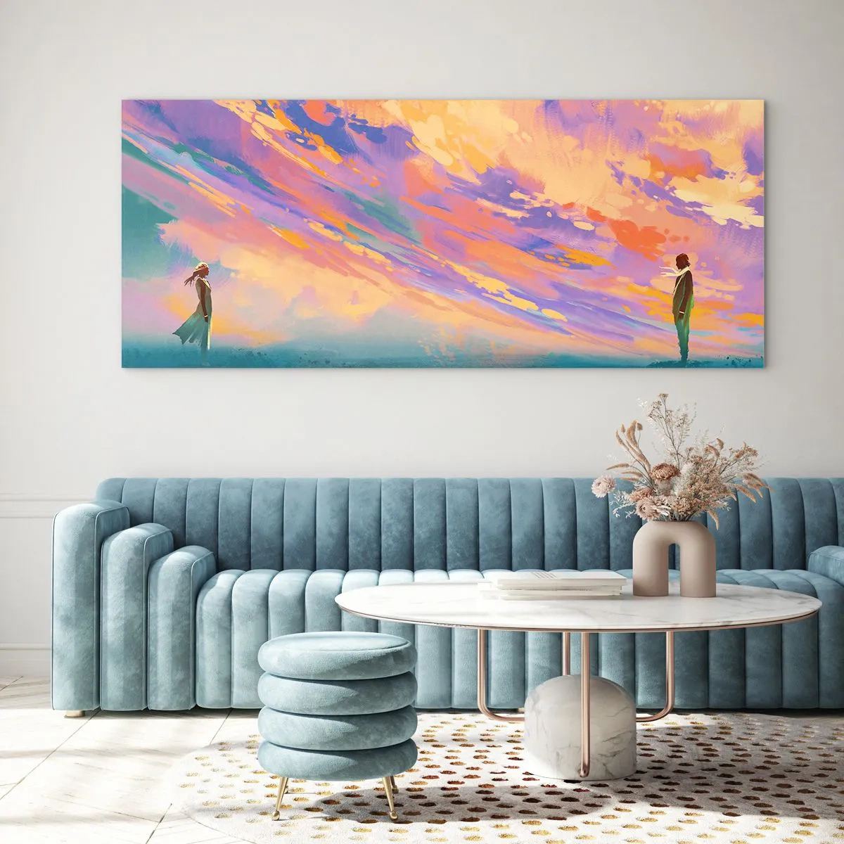 Üveg kép - Vonzási erő - 100x40 cm