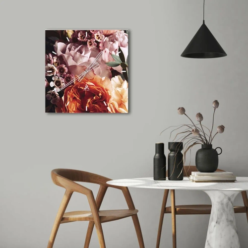 Falióra, Óra - Szépségbe burkolózva - 40x40 cm