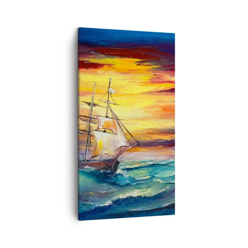 Vászonkép - Bátran a hullámok alatt - 45x80 cm