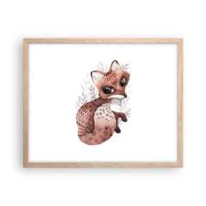 Poszter világos tölgy keretben - Csak szeretnivaló - 50x40 cm
