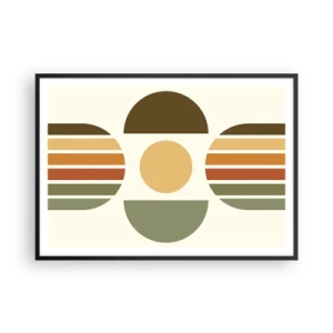 Poszter fehér keretben - A Föld színeiben - 100x70 cm