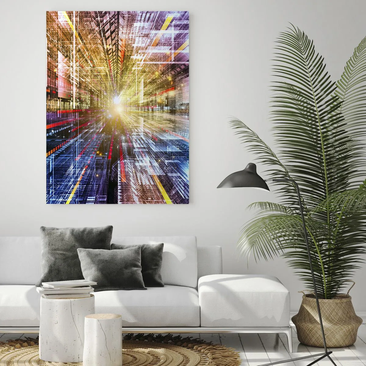 Üveg kép - Fényes folyosó - 50x70 cm