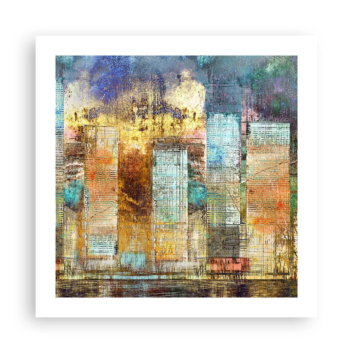 Poszter - Napfényes metropolisz - 50x50 cm