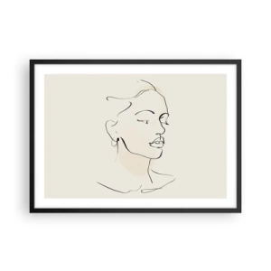 Poszter fehér keretben - Bizonyos vonallal - 70x50 cm