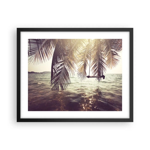 Poszter fehér keretben - Tetszés szerint hintázhat a felhők között - 50x40 cm