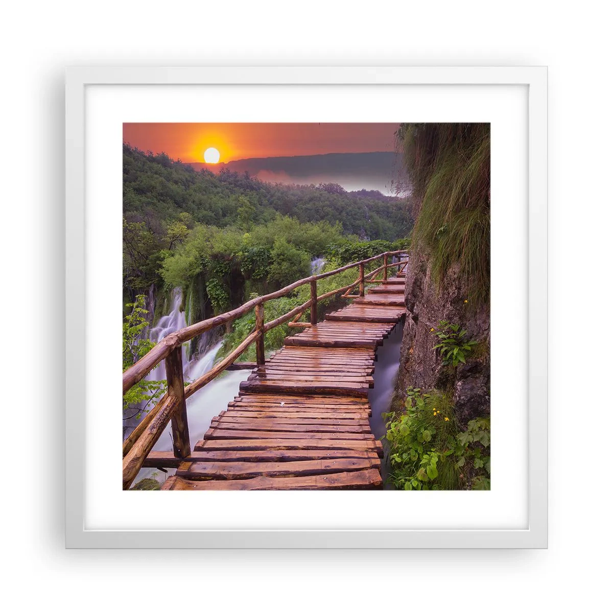 Poszter fekete keretben - Hihetetlen szépség - 40x40 cm