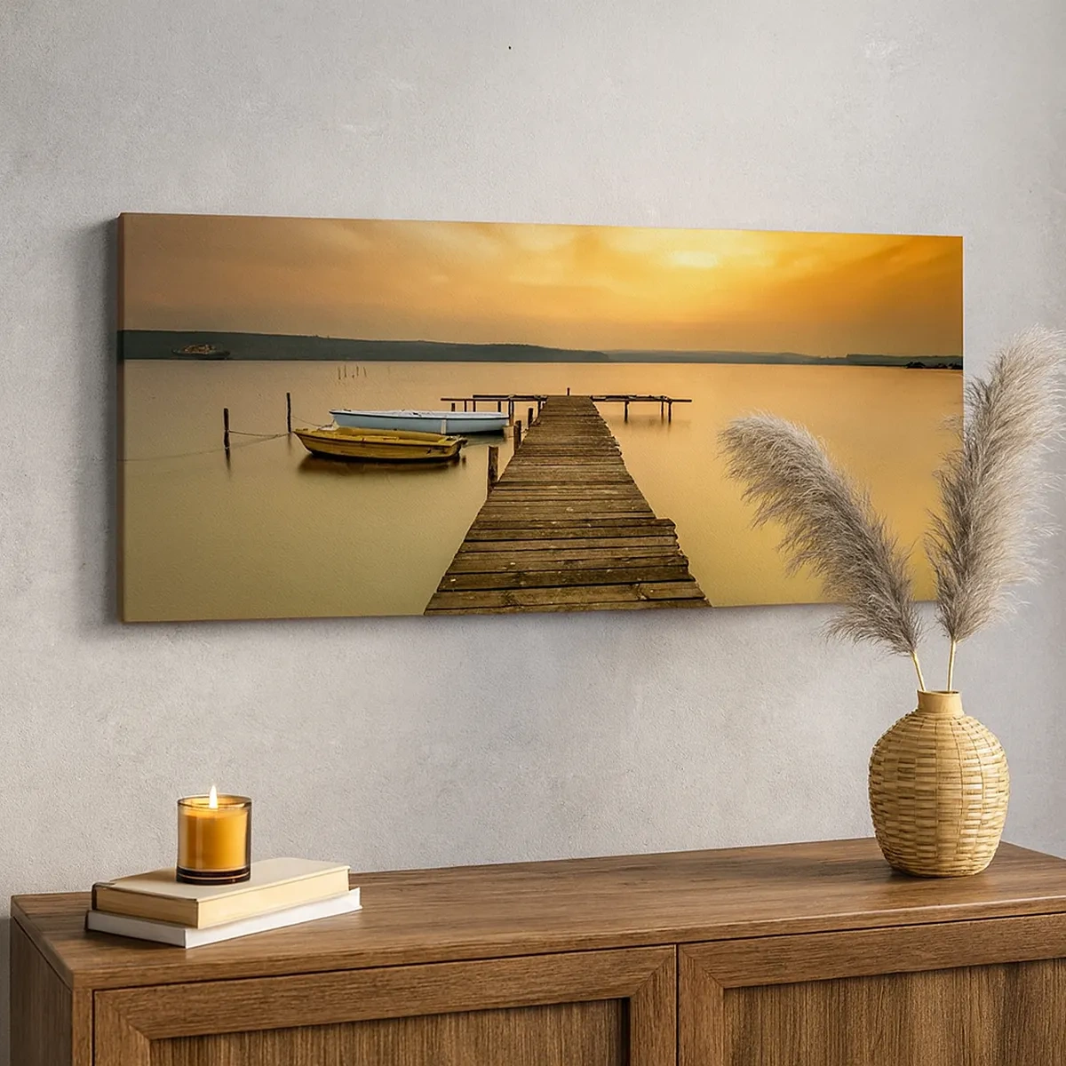 Vászonkép - Megnyitom neked az arany eget - 30x30 cm