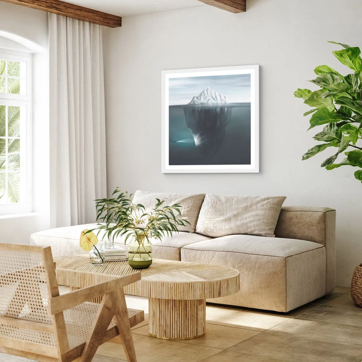 Poszter fekete keretben - Víz alatti rejtély - 30x30 cm