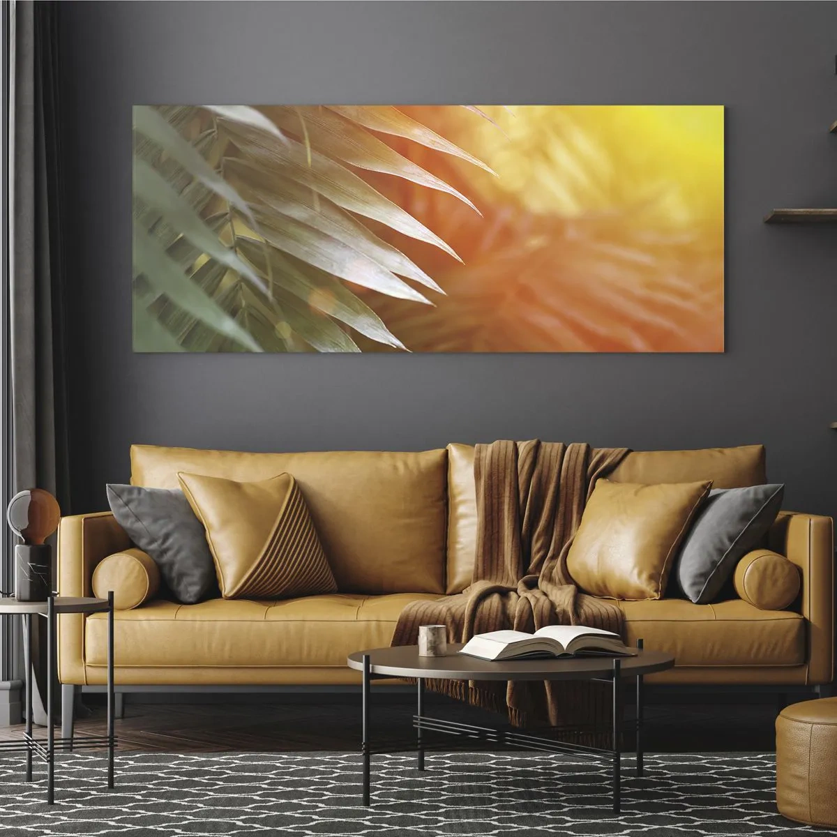 Üveg kép - Reggel a dzsungelben - 100x40 cm