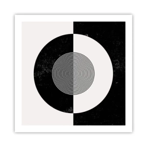 Poszter - Harmónia fekete-fehérben - 60x60 cm