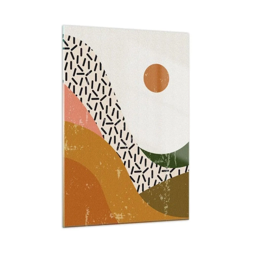 Üveg kép - Napfényes absztrakció - 50x70 cm