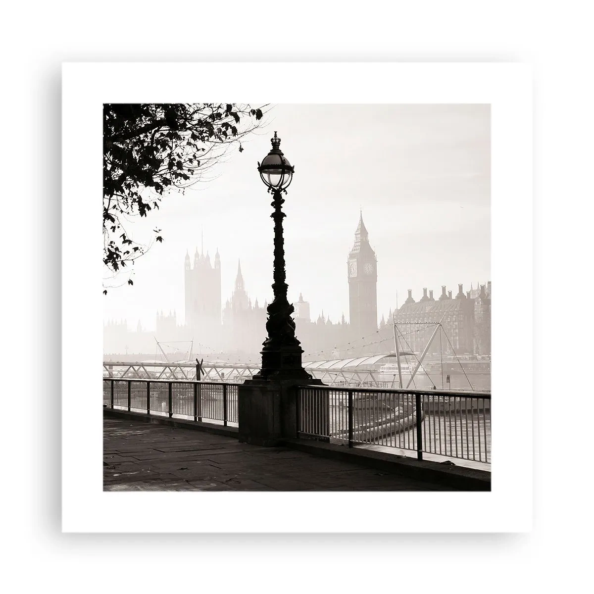 Poszter - Londoni reggel - 40x40 cm