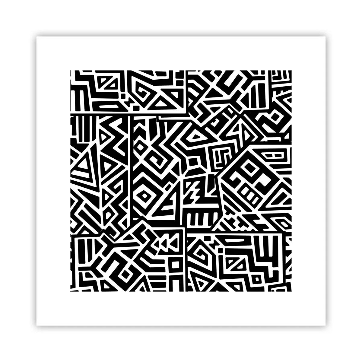 Poszter - Kolumbusz előtti kompozíció - 30x30 cm