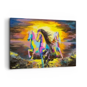 Vászonkép - Elmerülve a szivárványban - 120x80 cm