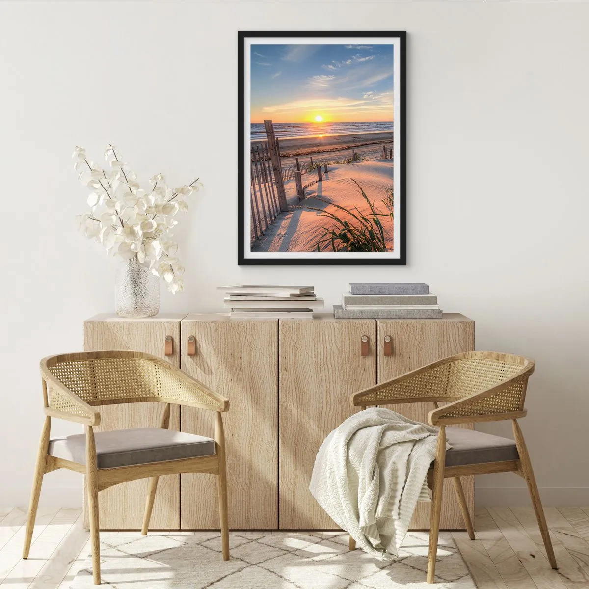 Poszter fehér keretben - A szél ragyogása és árnyéka - 61x91 cm