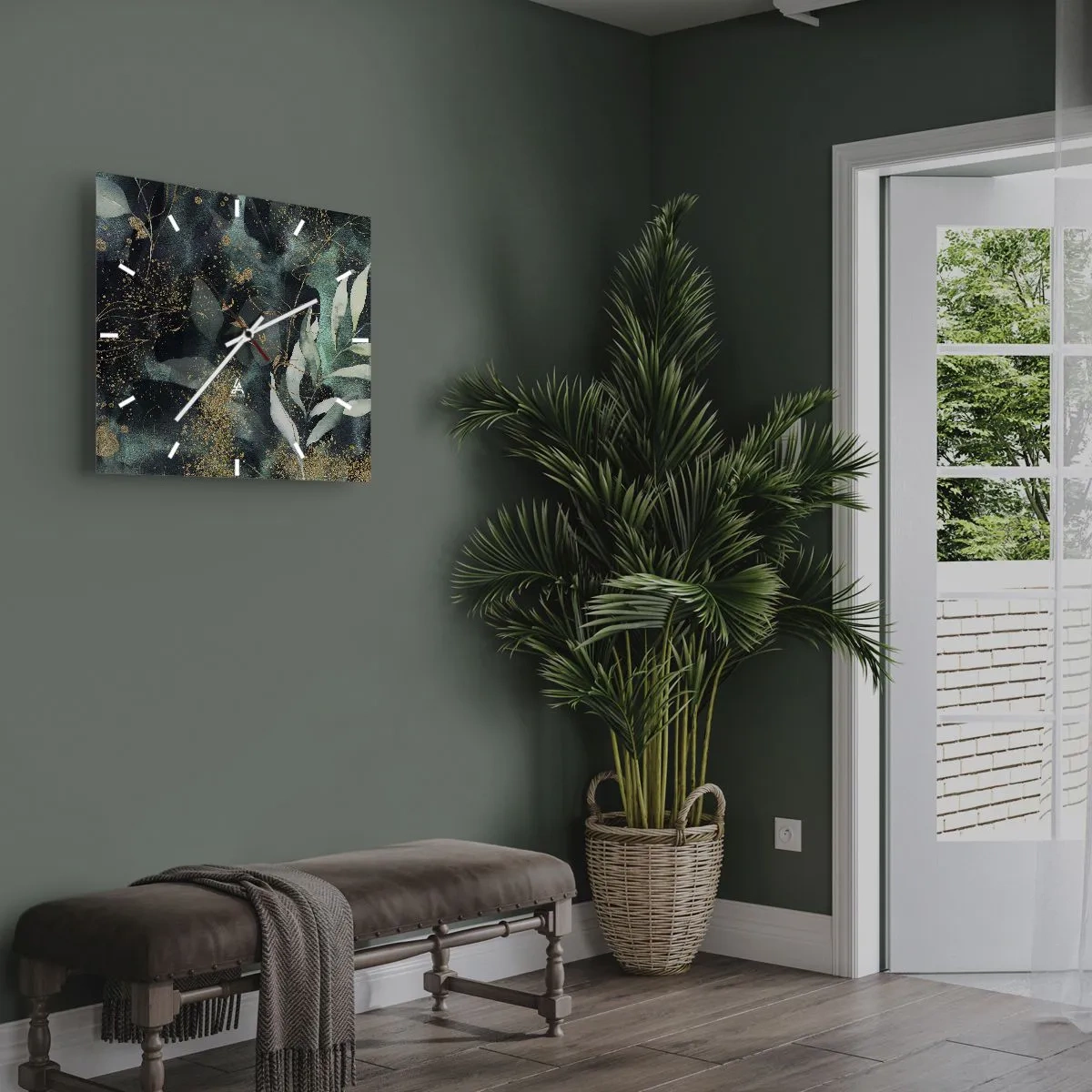 Falióra, Óra - Elvarázsolt kert - 40x40 cm