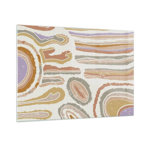 Üveg kép - Színes keresztmetszetek - 100x70 cm